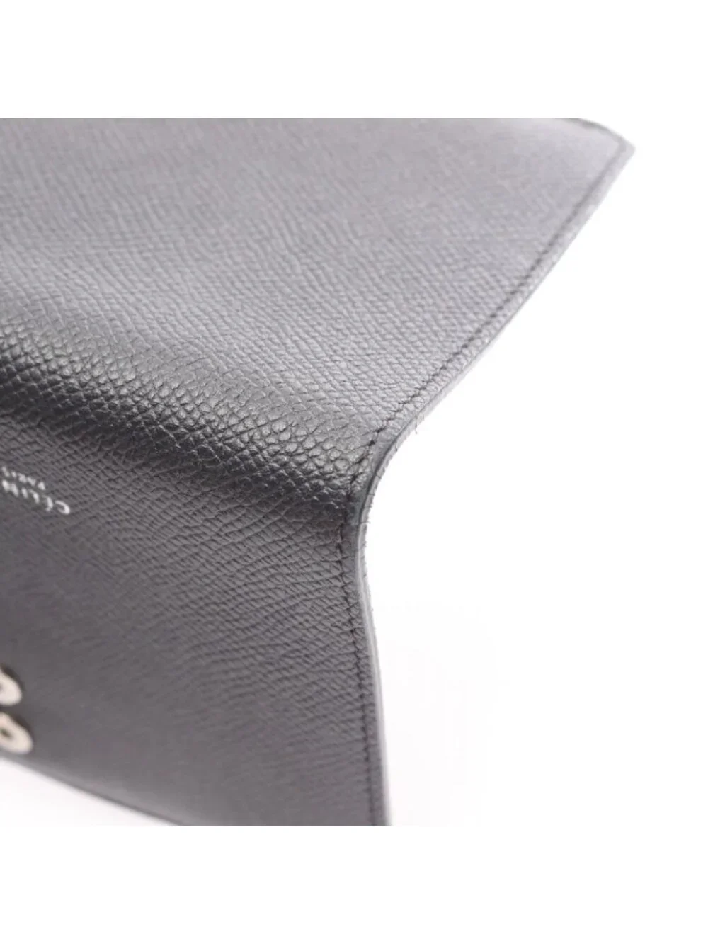 Celine Bifold Wallet Strap Multi Function Black Ivory Leather